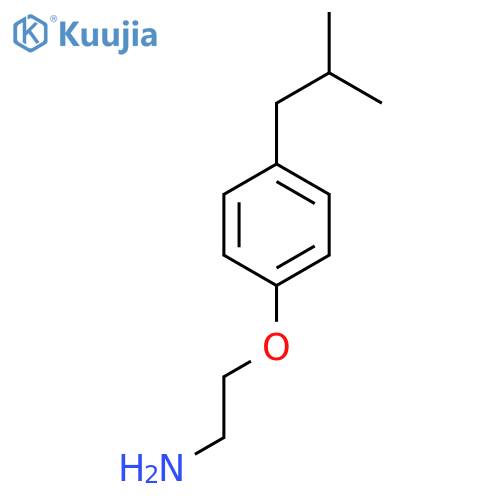2-4-(2-methylpropyl)phenoxyethan-1-amine structure
