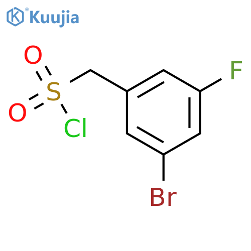 (3-bromo-5-fluorophenyl)methanesulfonyl chloride structure