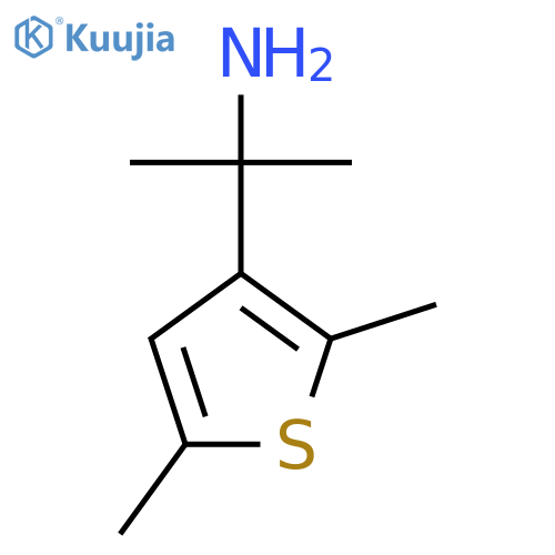 2-(2,5-dimethylthiophen-3-yl)propan-2-amine structure