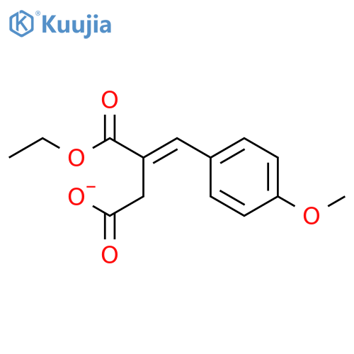 BUTANEDIOIC ACID, [(4-METHOXYPHENYL)METHYLENE]-, 1-ETHYL ESTER, (2E)- structure