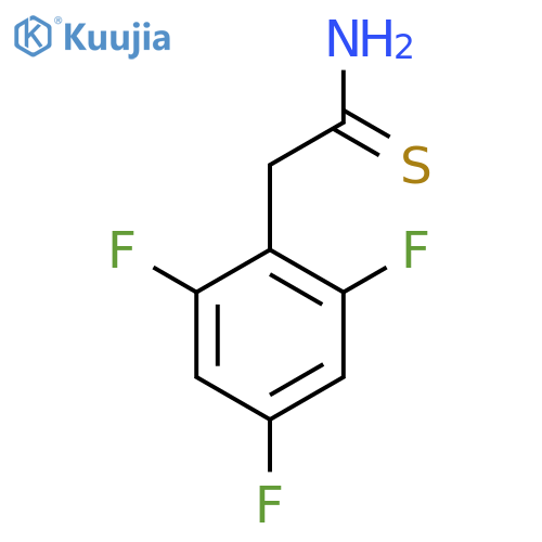 2-(2,4,6-trifluorophenyl)ethanethioamide structure