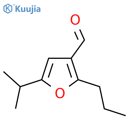 5-(Propan-2-yl)-2-propylfuran-3-carbaldehyde structure