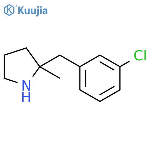 2-(3-chlorophenyl)methyl-2-methylpyrrolidine structure