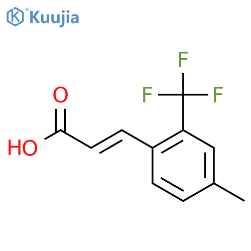 4-Methyl-2-(trifluoromethyl)cinnamic acid structure