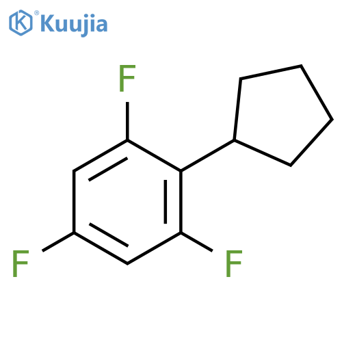 2-cyclopentyl-1,3,5-trifluorobenzene structure