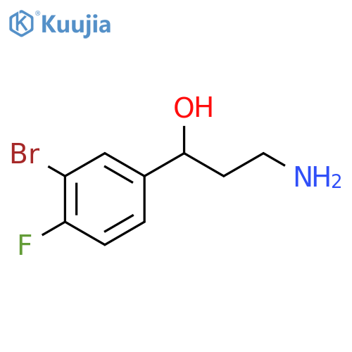 Benzenemethanol, α-(2-aminoethyl)-3-bromo-4-fluoro- structure