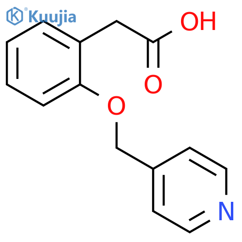 2-(2-(pyridin-4-ylmethoxy)phenyl)acetic acid structure