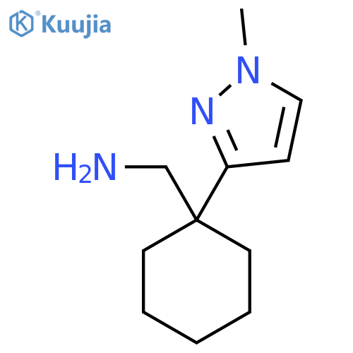 1-(1-methyl-1H-pyrazol-3-yl)cyclohexylmethanamine structure