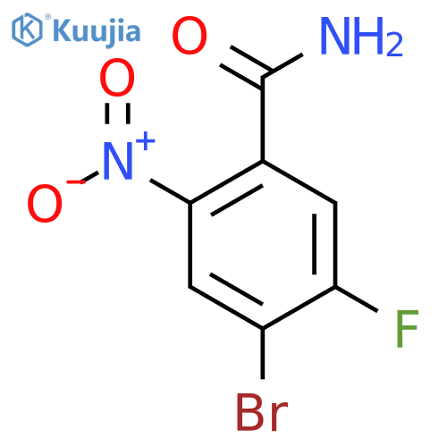 4-Bromo-5-fluoro-2-nitrobenzamide structure