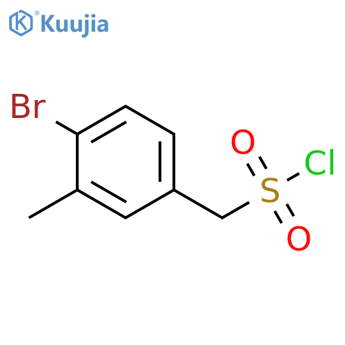 (4-BROMO-3-METHYLPHENYL)METHANESULFONYL CHLORIDE structure