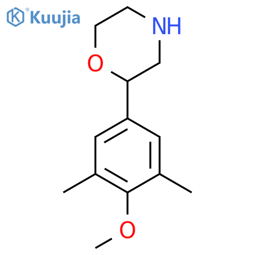 2-(4-methoxy-3,5-dimethylphenyl)morpholine structure