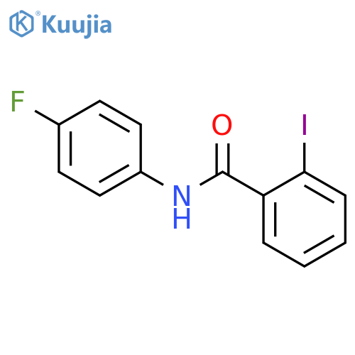 N-(4-fluorophenyl)-2-iodobenzamide structure