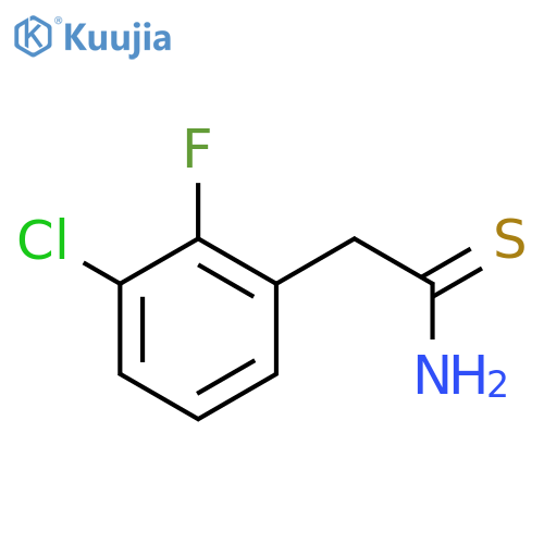 2-(3-chloro-2-fluorophenyl)ethanethioamide structure