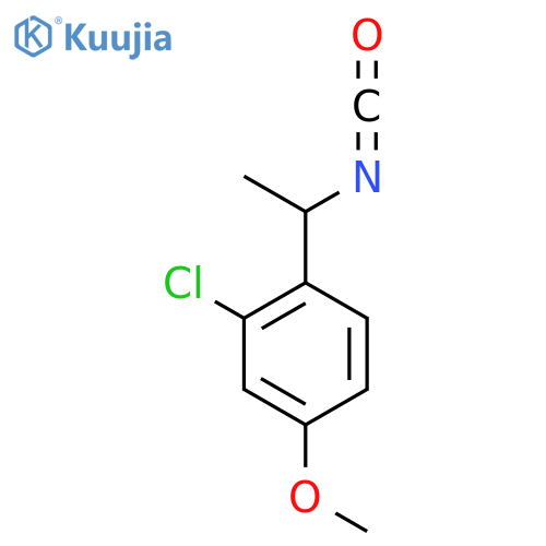 2-chloro-1-(1-isocyanatoethyl)-4-methoxybenzene structure