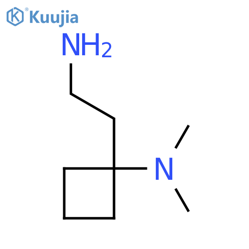 1-(2-Aminoethyl)-N,N-dimethylcyclobutan-1-amine structure
