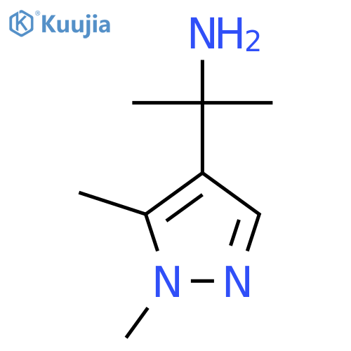 2-(1,5-dimethyl-1H-pyrazol-4-yl)propan-2-amine structure