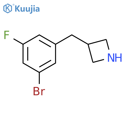 3-(3-bromo-5-fluorophenyl)methylazetidine structure