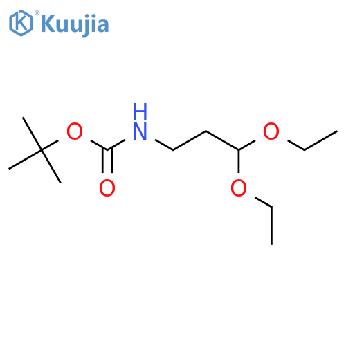 Tert-butyl (3,3-diethoxypropyl)carbamate structure