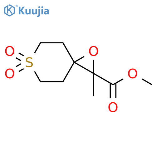 1-Oxa-6-thiaspiro[2.5]octane-2-carboxylic acid, 2-methyl-, methyl ester, 6,6-dioxide structure