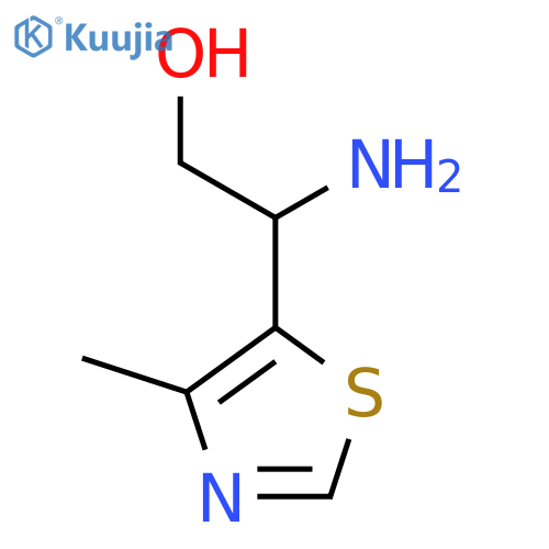 2-Amino-2-(4-methyl-1,3-thiazol-5-yl)ethan-1-ol structure