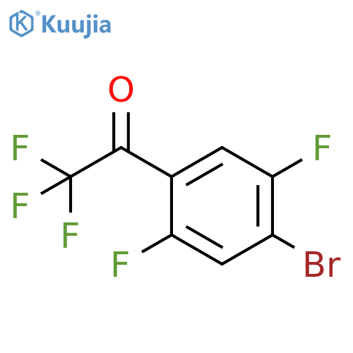 1-(4-bromo-2,5-difluorophenyl)-2,2,2-trifluoroethan-1-one structure