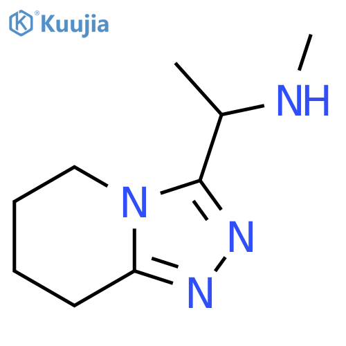 methyl(1-{5H,6H,7H,8H-[1,2,4]triazolo[4,3-a]pyridin-3-yl}ethyl)amine structure