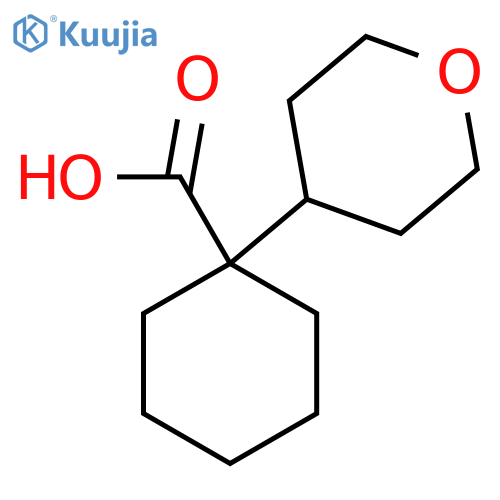 1-(oxan-4-yl)cyclohexane-1-carboxylic acid structure