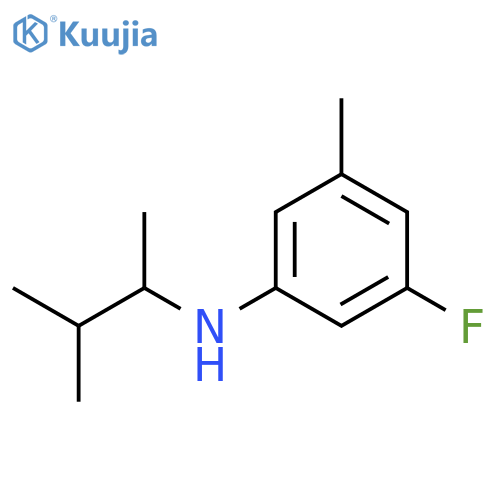 3-fluoro-5-methyl-N-(3-methylbutan-2-yl)aniline structure