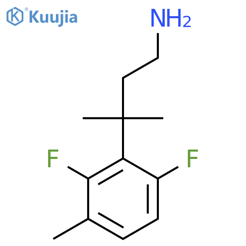 3-(2,6-difluoro-3-methylphenyl)-3-methylbutan-1-amine structure
