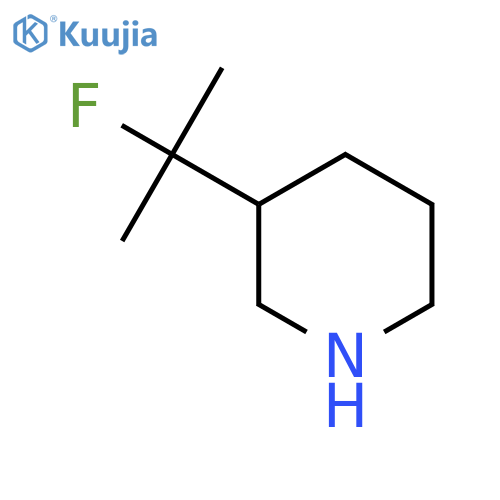 3-(2-fluoropropan-2-yl)piperidine structure