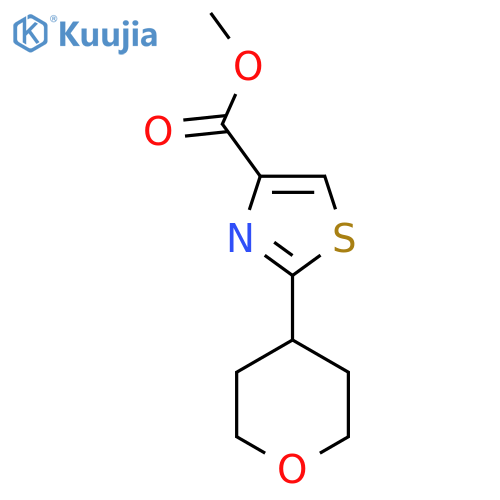 Methyl 2-(tetrahydro-2H-pyran-4-yl)thiazole-4-carboxylate structure