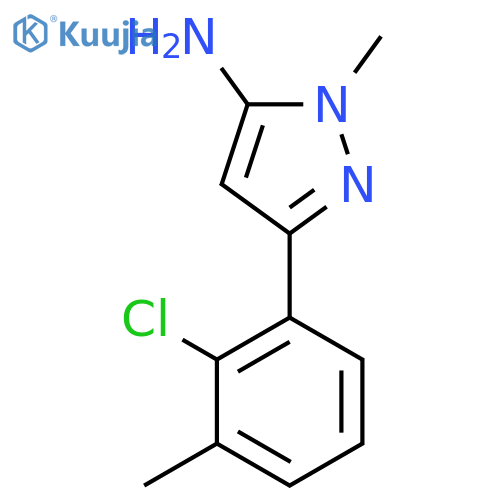 3-(2-chloro-3-methylphenyl)-1-methyl-1H-pyrazol-5-amine structure