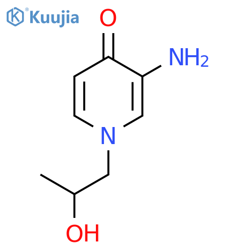 3-Amino-1-(2-hydroxypropyl)-1,4-dihydropyridin-4-one structure
