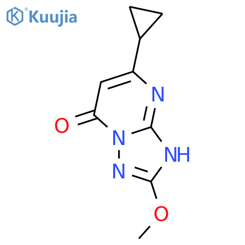 [1,2,4]Triazolo[1,5-a]pyrimidin-7(1H)-one, 5-cyclopropyl-2-methoxy-  structure