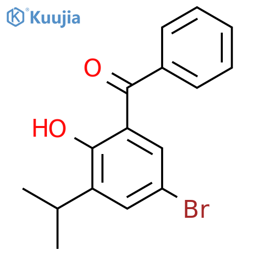2-benzoyl-4-bromo-6-(propan-2-yl)phenol structure