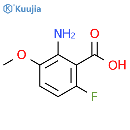 2-amino-6-fluoro-3-methoxybenzoic acid structure