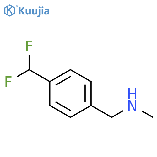 1-(4-(difluoromethyl)phenyl)-N-methylmethanamine structure