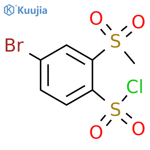 Benzenesulfonyl chloride, 4-bromo-2-(methylsulfonyl)- structure