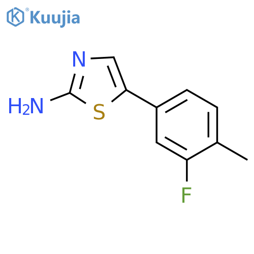 5-(3-Fluoro-4-methylphenyl)thiazol-2-amine structure