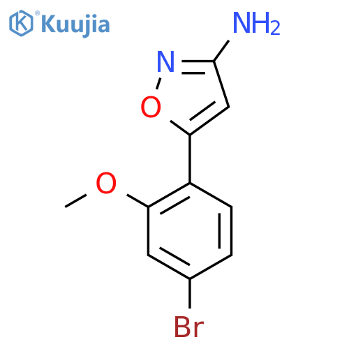 5-(4-bromo-2-methoxyphenyl)-1,2-oxazol-3-amine structure