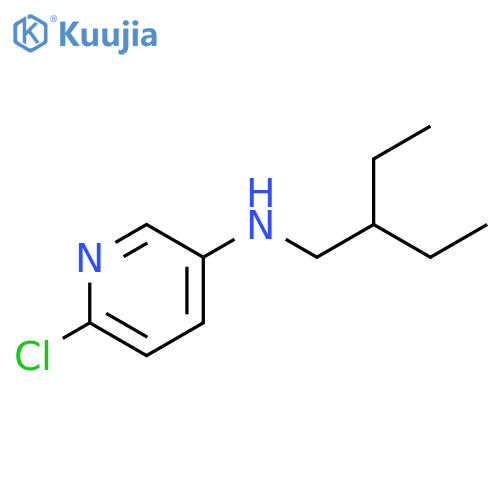 6-chloro-N-(2-ethylbutyl)pyridin-3-amine structure