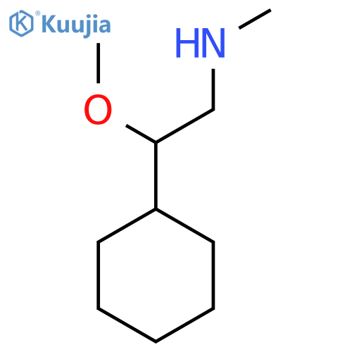 (2-Cyclohexyl-2-methoxyethyl)(methyl)amine structure