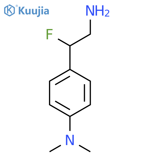 4-(2-amino-1-fluoroethyl)-N,N-dimethylaniline structure