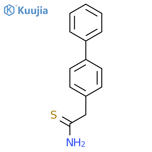 2-(4-phenylphenyl)ethanethioamide structure