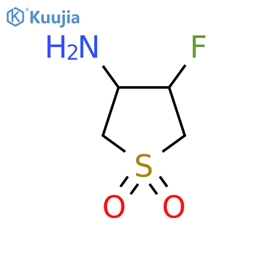3-Amino-4-fluoro-1lambda6-thiolane-1,1-dione structure