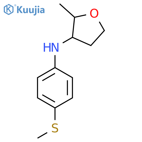 2-methyl-N-4-(methylsulfanyl)phenyloxolan-3-amine structure