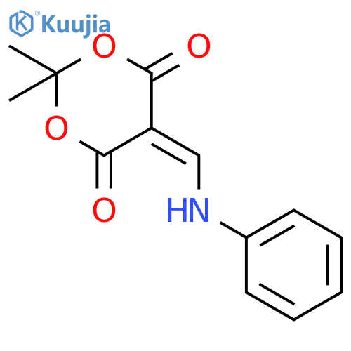 1,3-Dioxane-4,6-dione, 2,2-dimethyl-5-[(phenylamino)methylene]- structure