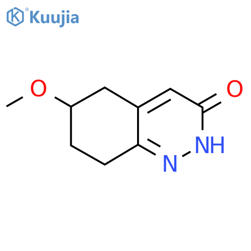 6-Methoxy-5,6,7,8-tetrahydro-2H-cinnolin-3-one structure