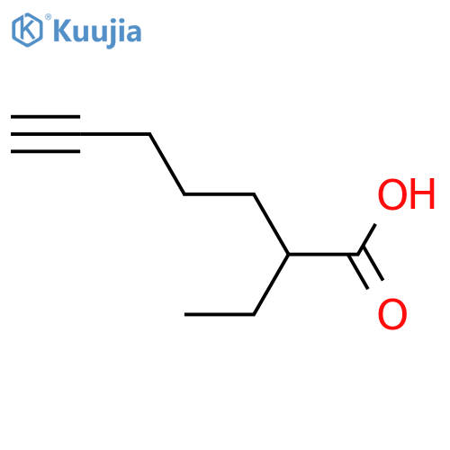 2-Ethylhept-6-ynoic acid structure
