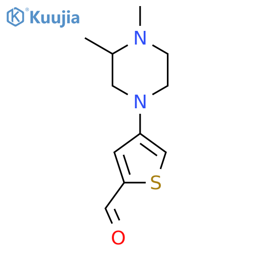 4-(3,4-Dimethylpiperazin-1-yl)thiophene-2-carbaldehyde structure